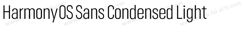 Harmony0S Sans Condensed Light字体转换